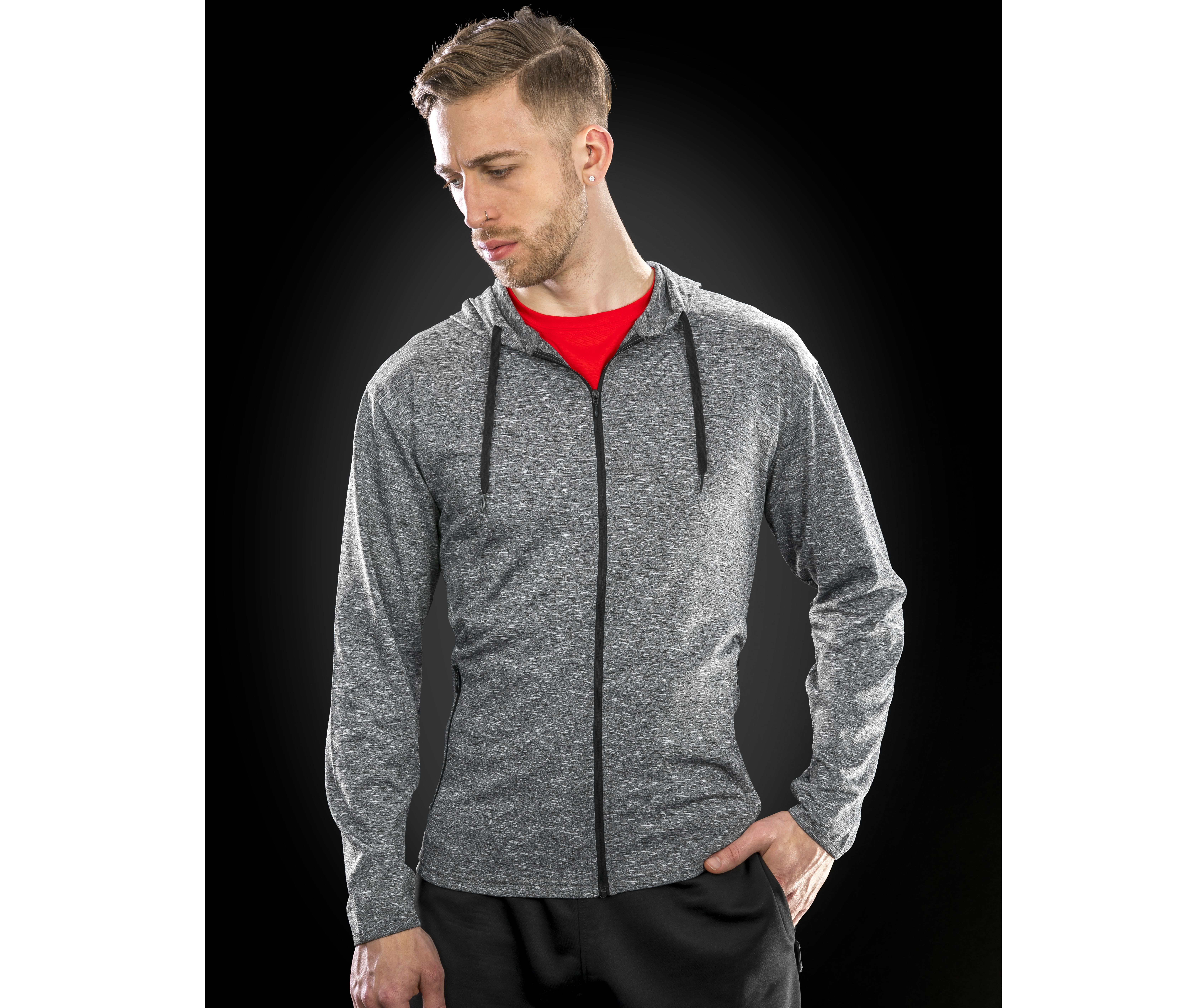 MENS HOODED TEE-JACKET