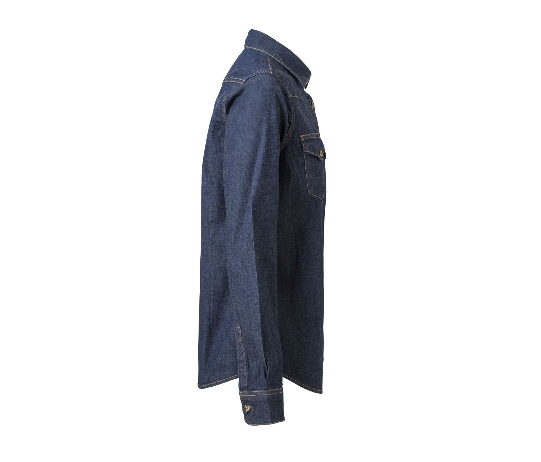 WOMEN'S LONG-SLEEVE STRETCH DENIM SHIRT