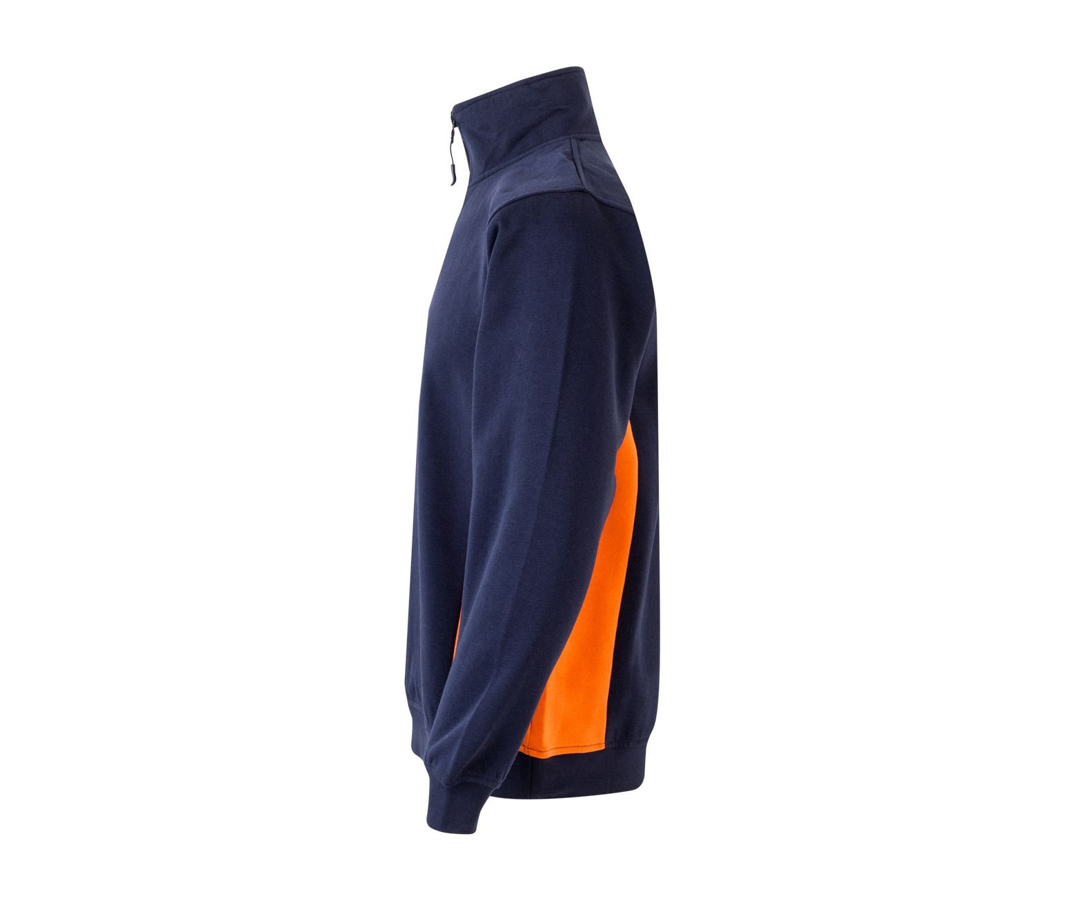 TWO-TONE HALF-ZIP SWEATSHIRT