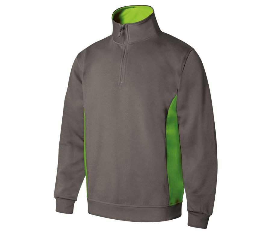TWO-TONE HALF-ZIP SWEATSHIRT