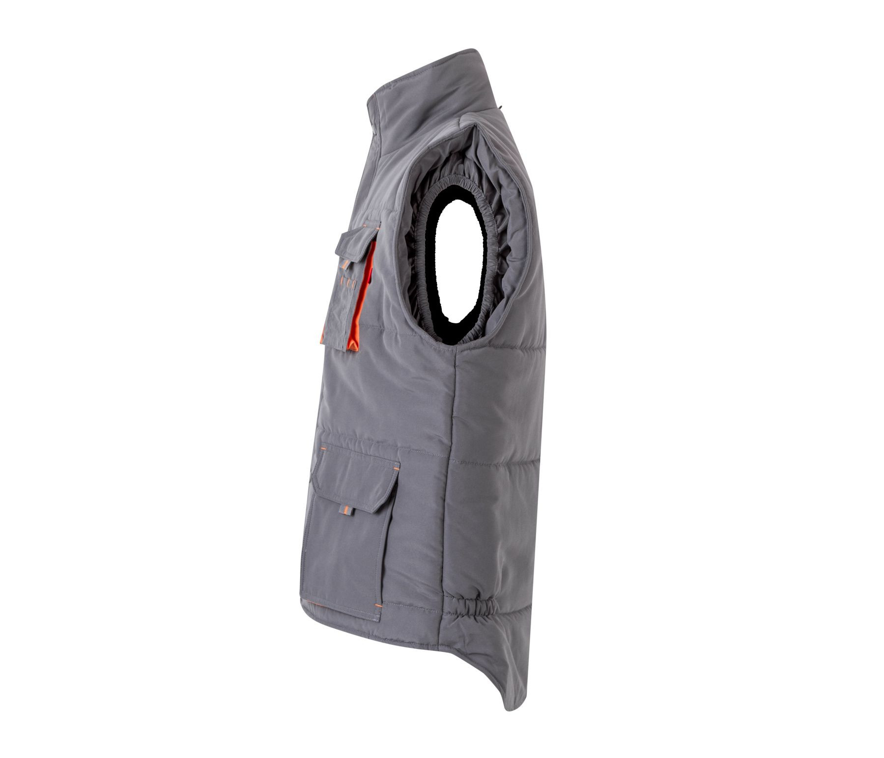 TWO-TONE MULTI-POCKET PADDED VEST