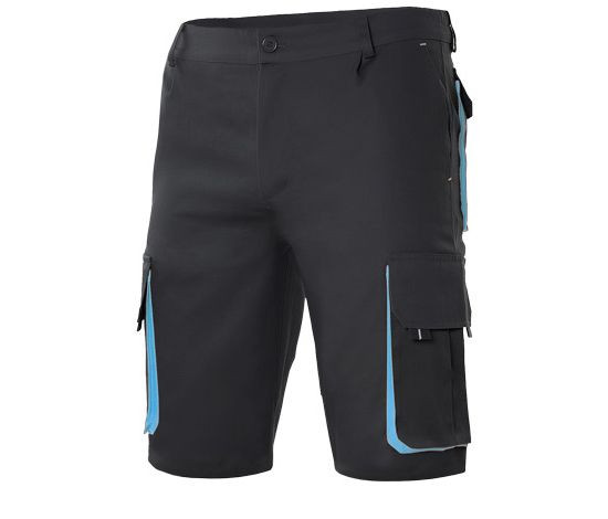 TWO-TONE MULTI-POCKET BERMUDA SHORTS