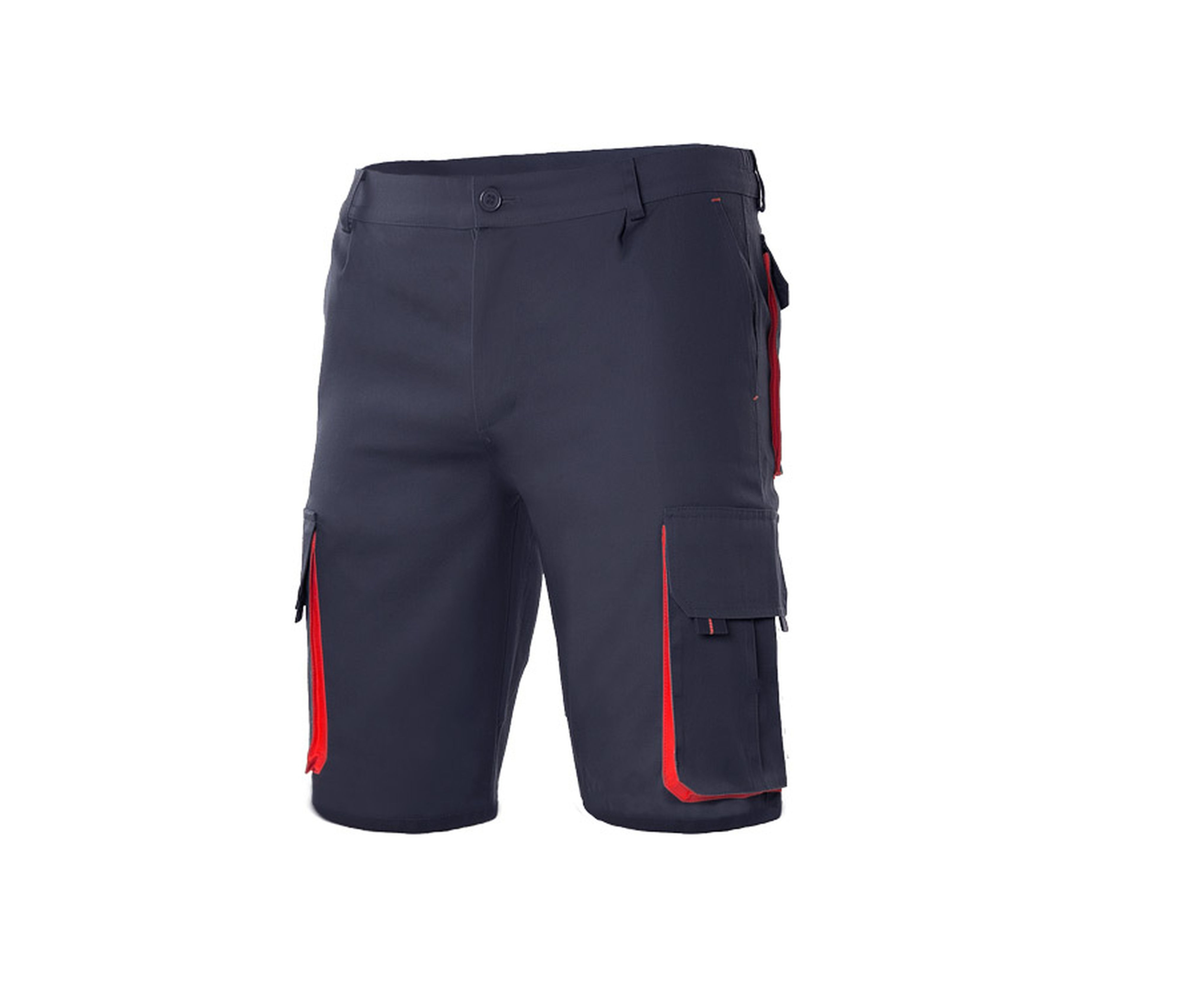 TWO-TONE MULTI-POCKET BERMUDA SHORTS