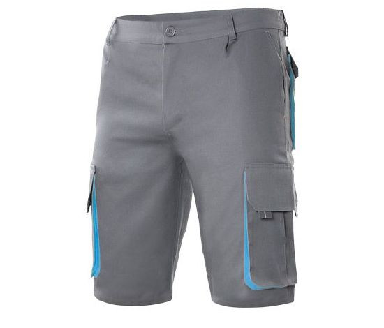 TWO-TONE MULTI-POCKET BERMUDA SHORTS