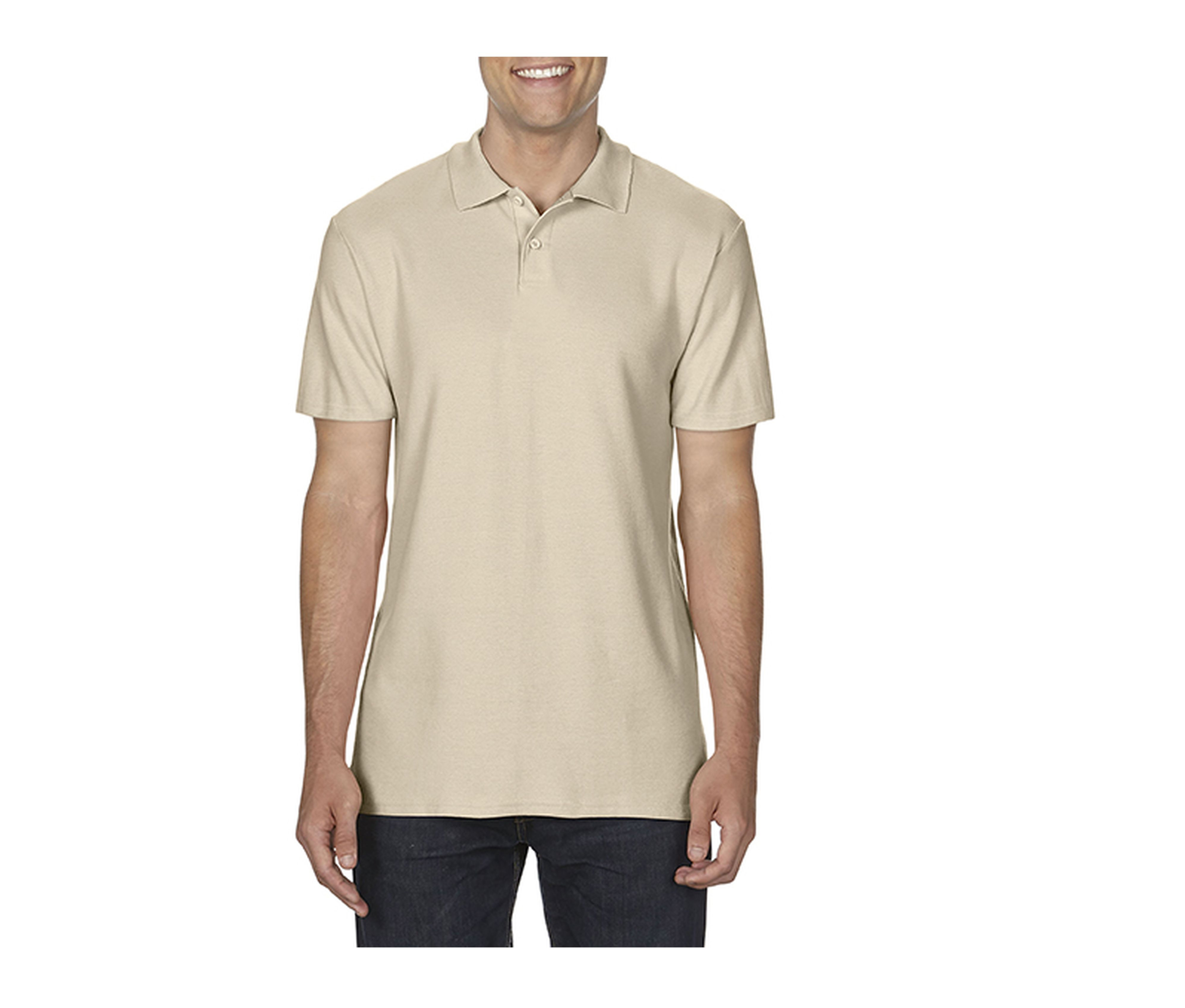 SOFTSTYLE® DOUBLE PIQUÉ POLO MEN