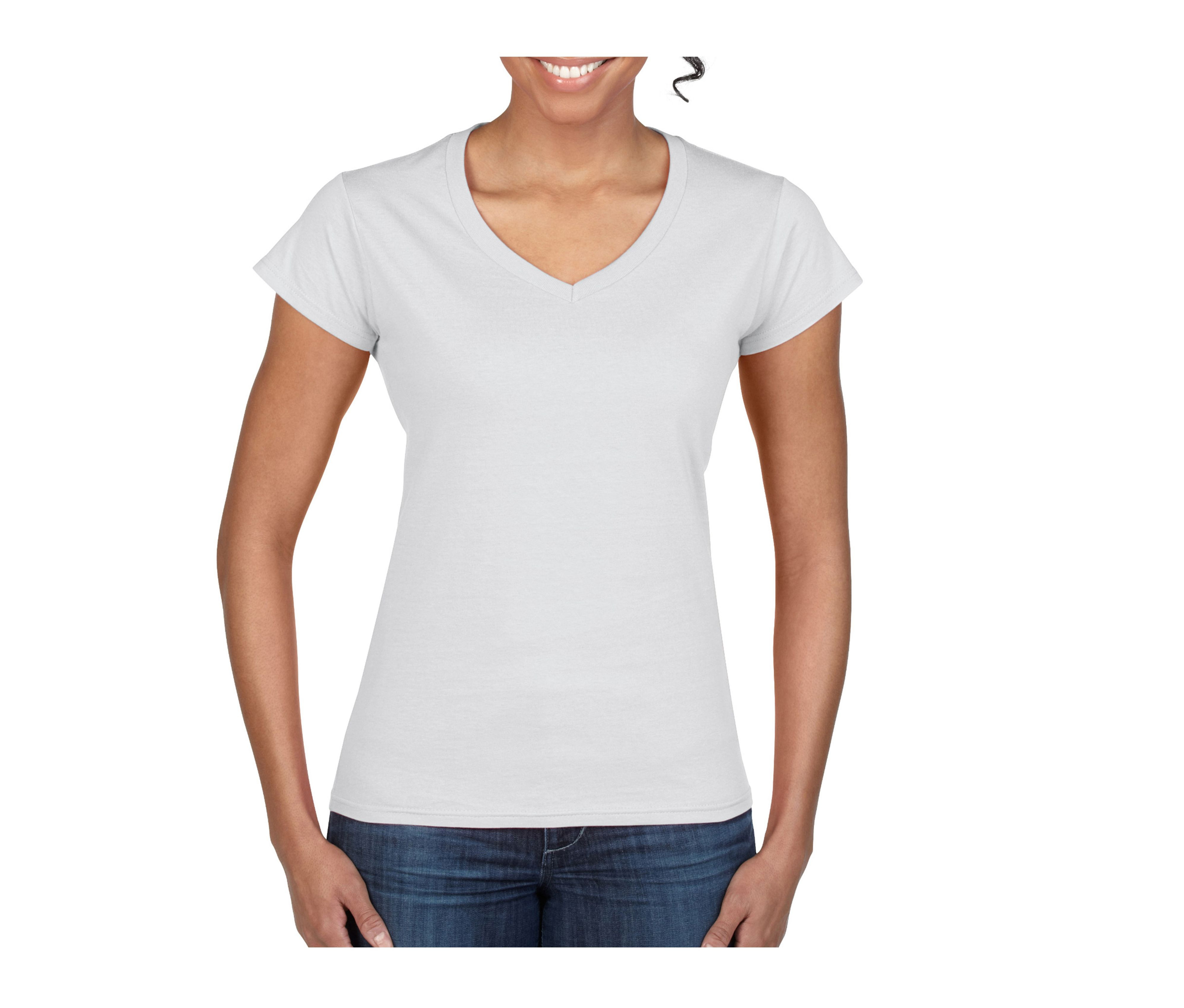 SOFTSTYLE® LADIES' V-NECK T-SHIRT
