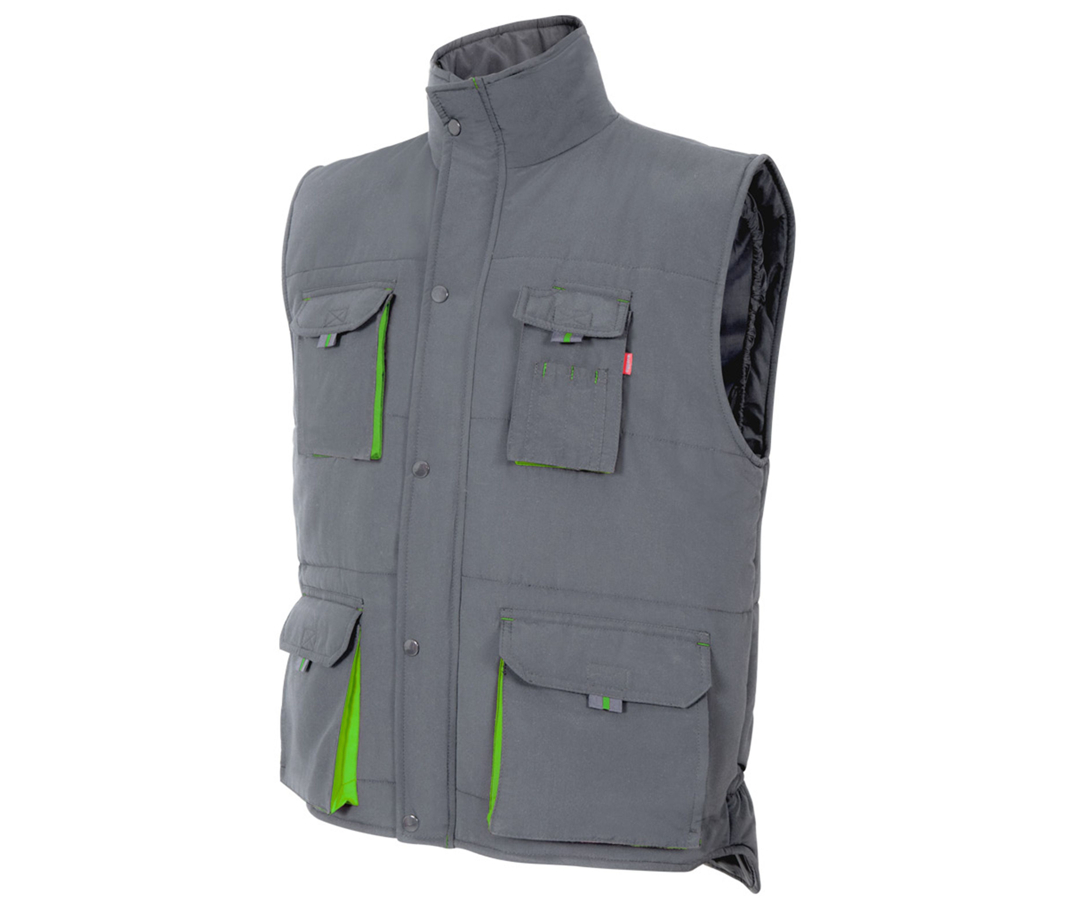 TWO-TONE MULTI-POCKET PADDED VEST