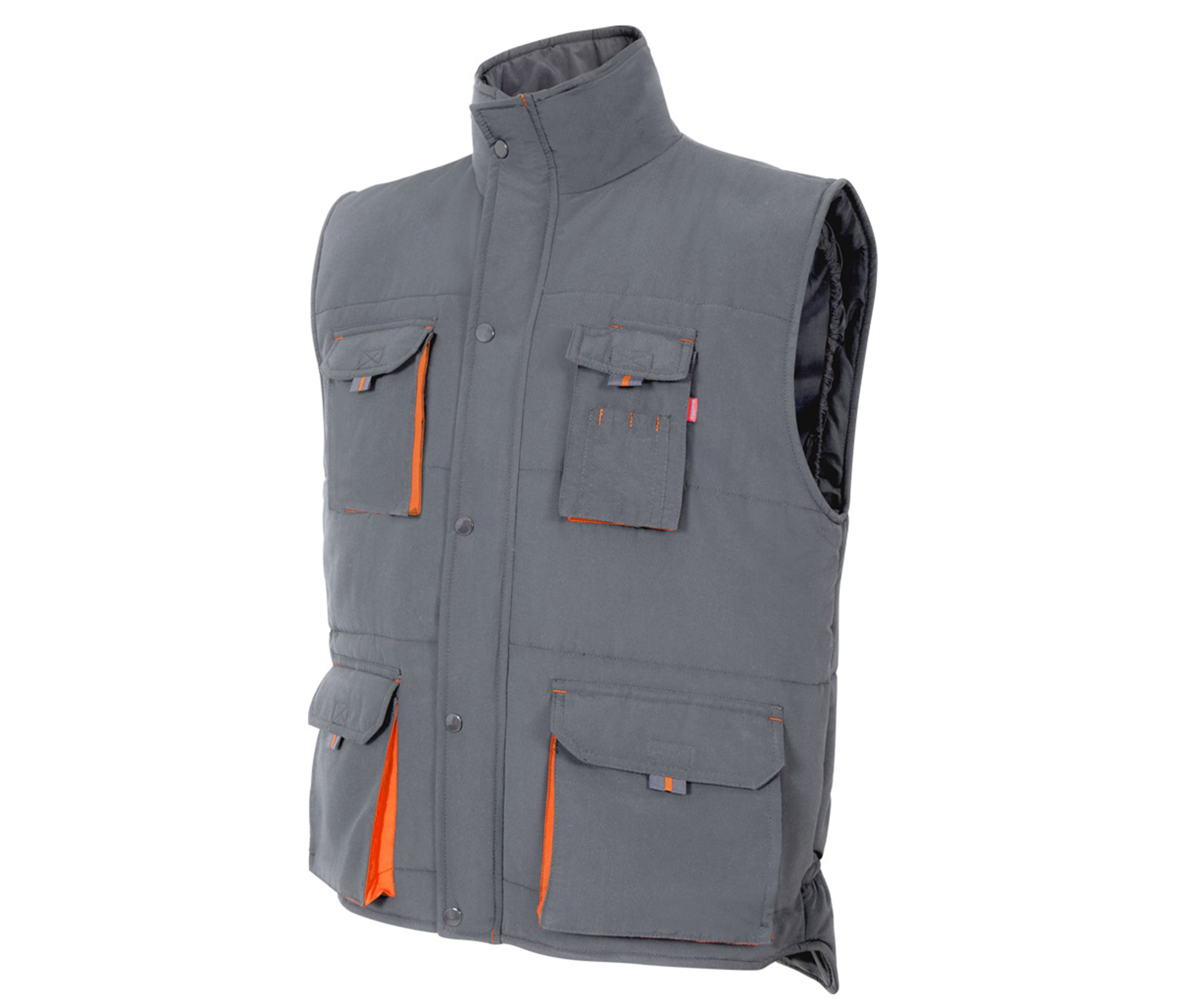 TWO-TONE MULTI-POCKET PADDED VEST