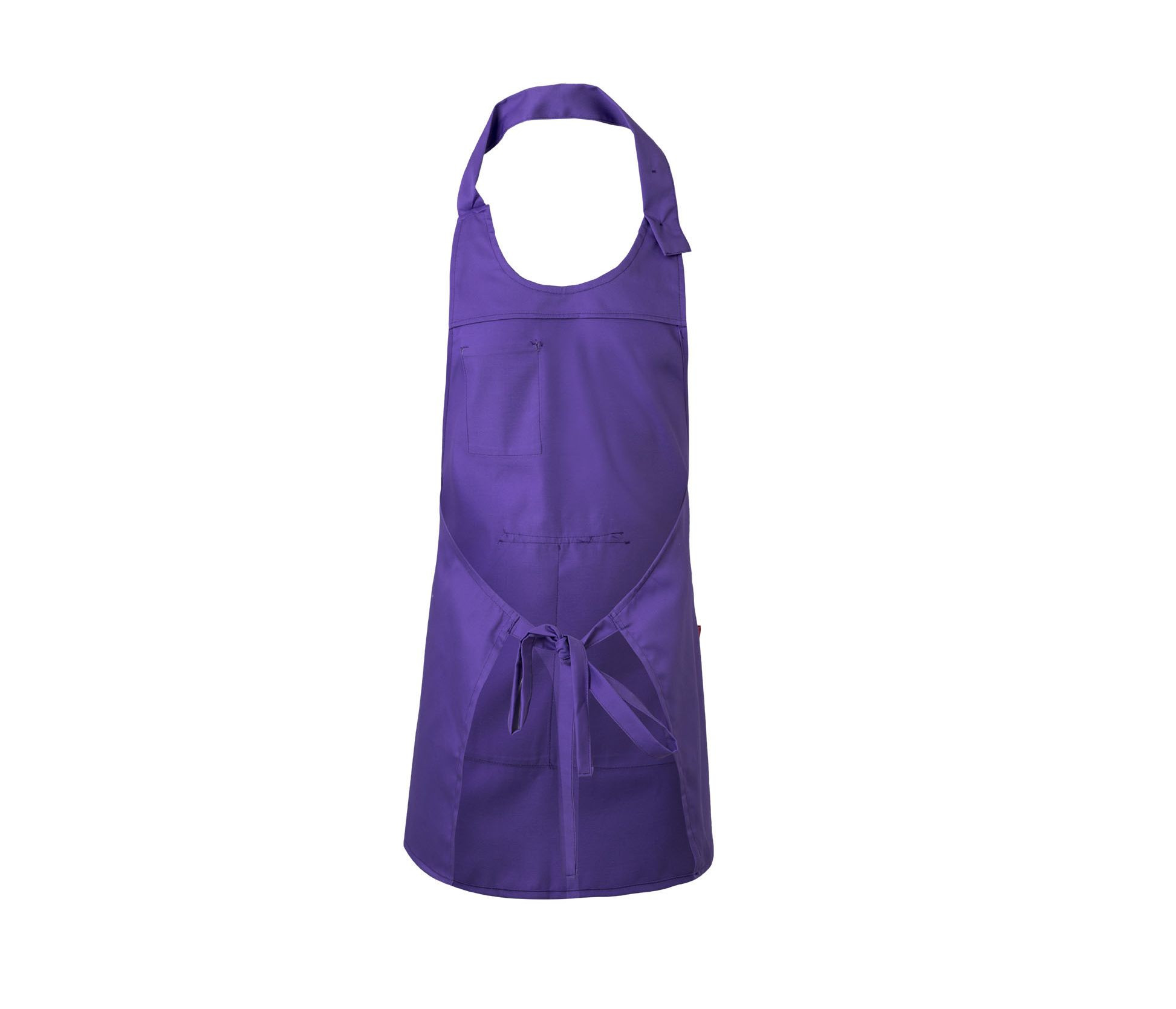 SHORT BUTTONED BIB APRON