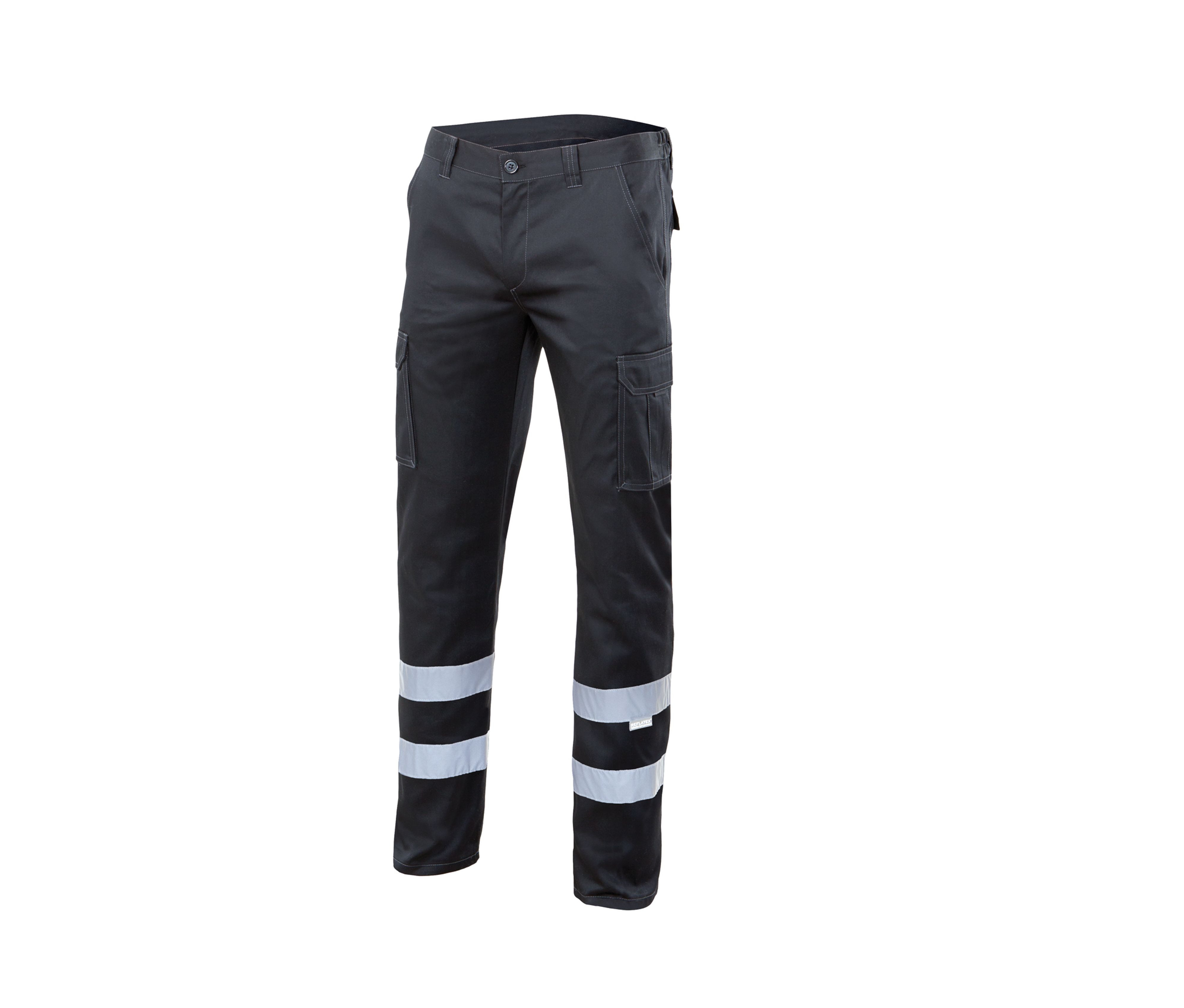 MULTI-POCKET STRETCH TROUSERS WITH REFLECTIVE TAPE