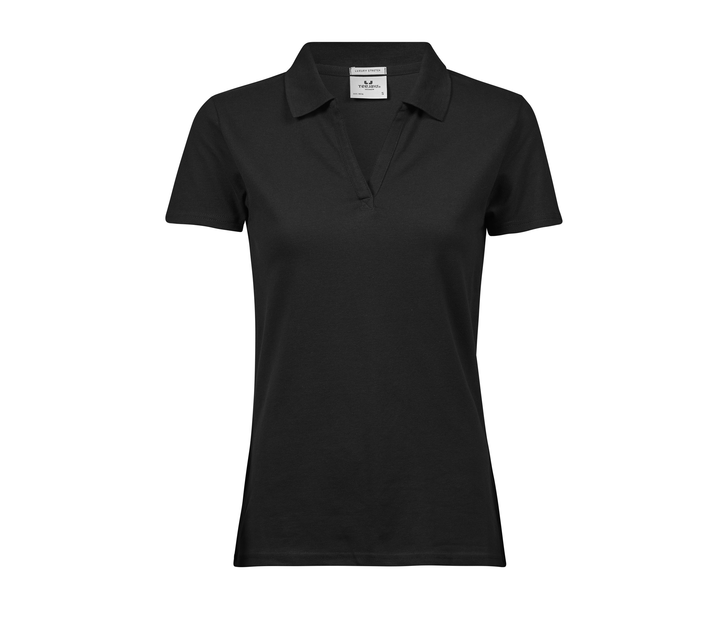 WOMENS LUXURY STRETCH V-NECK POLO