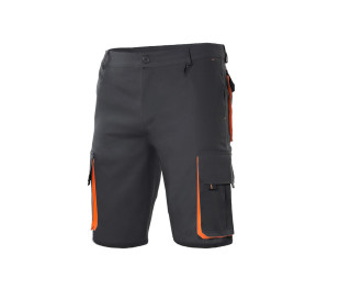 TWO-TONE MULTI-POCKET BERMUDA SHORTS